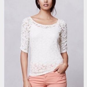 Eloise Brushed Lace Pullover
